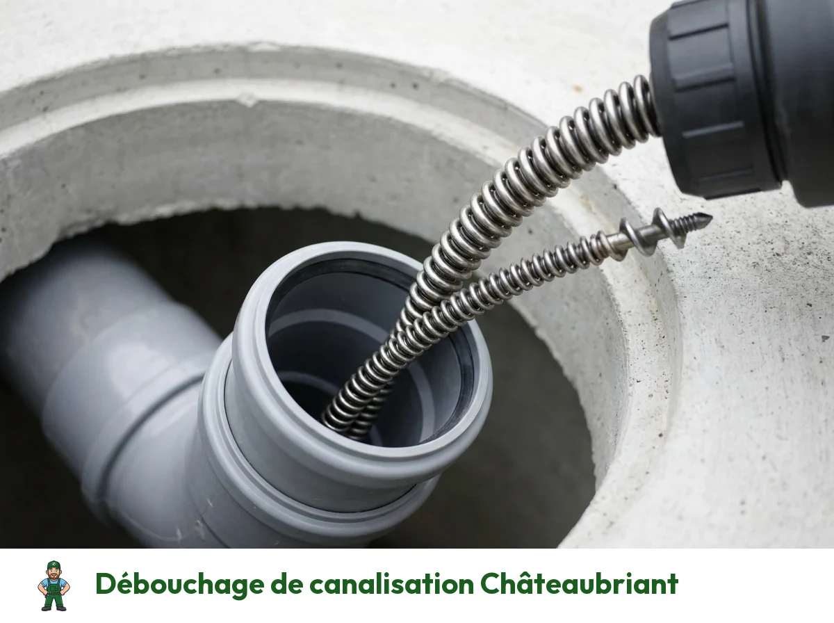 Débouchage de canalisation à Châteaubriant