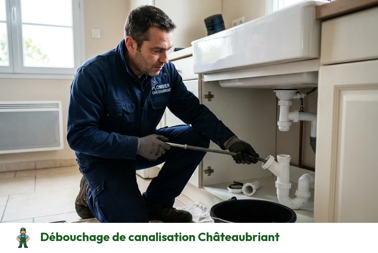 Débouchage de canalisation à Châteaubriant