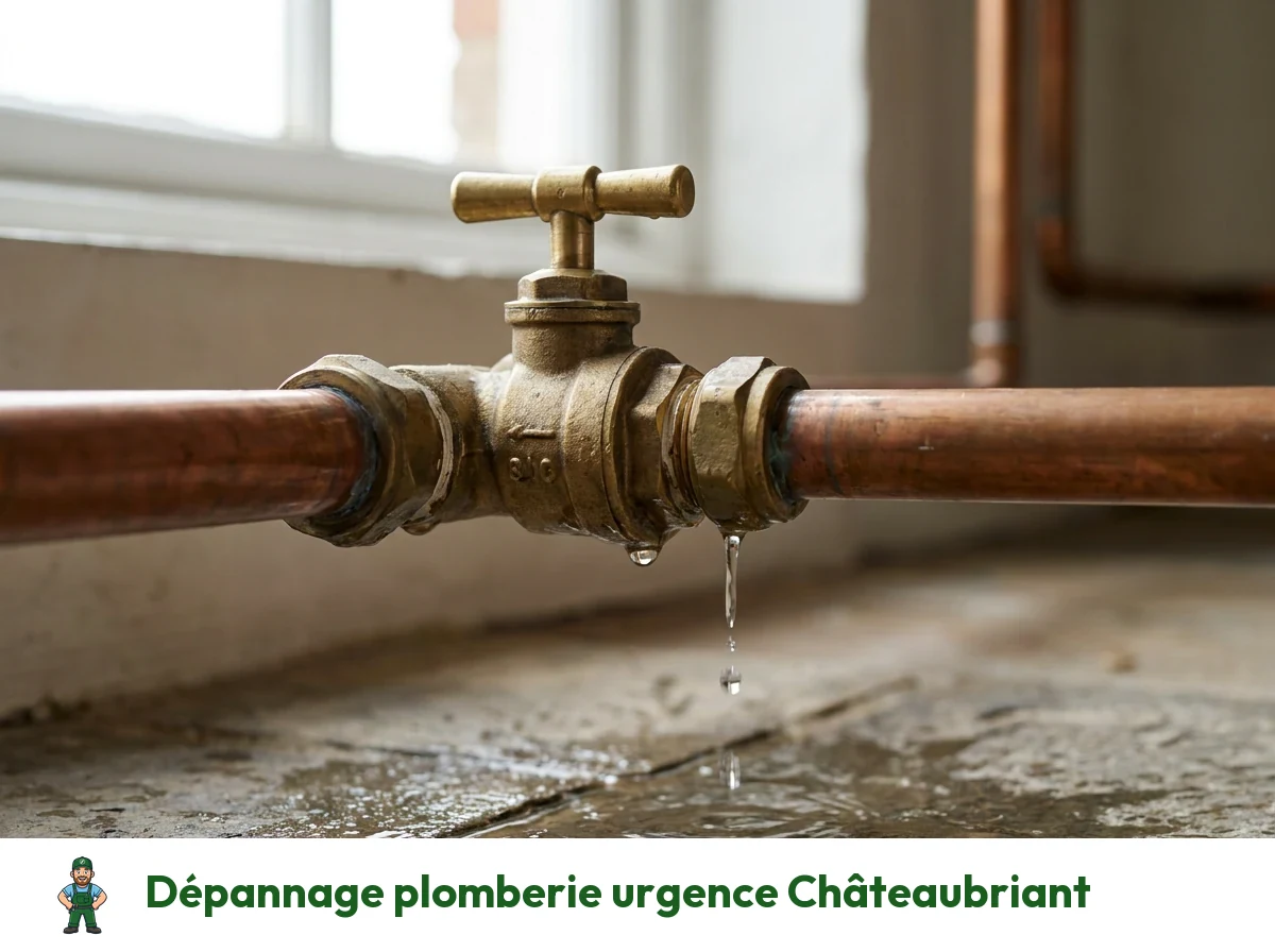 Dépannage plomberie urgence à Châteaubriant