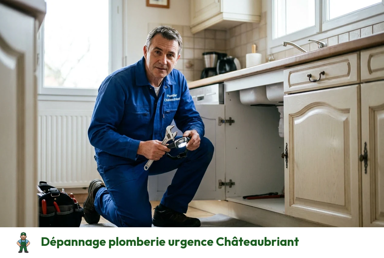 Dépannage plomberie urgence à Châteaubriant