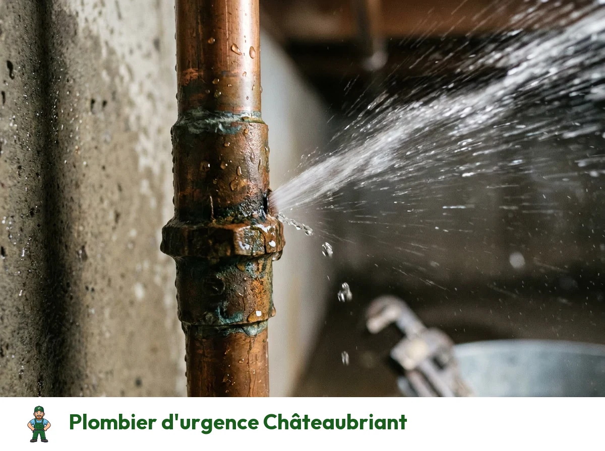 Plombier d'urgence à Châteaubriant