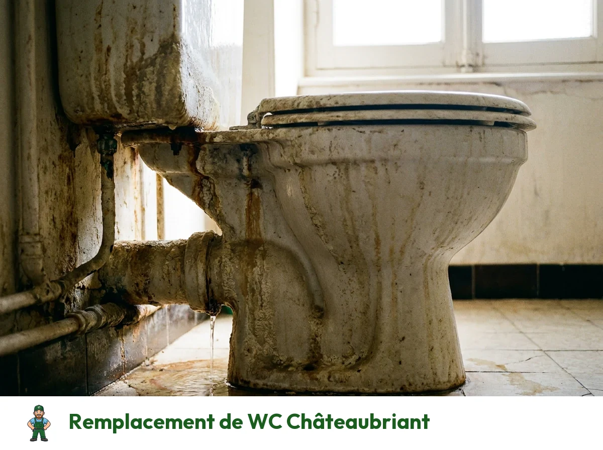 Remplacement de WC à Châteaubriant