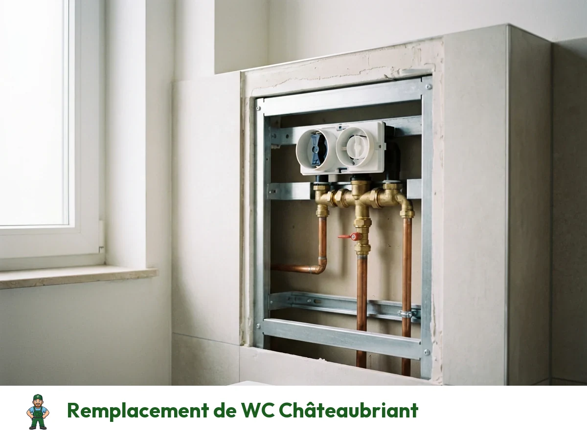Remplacement de WC à Châteaubriant